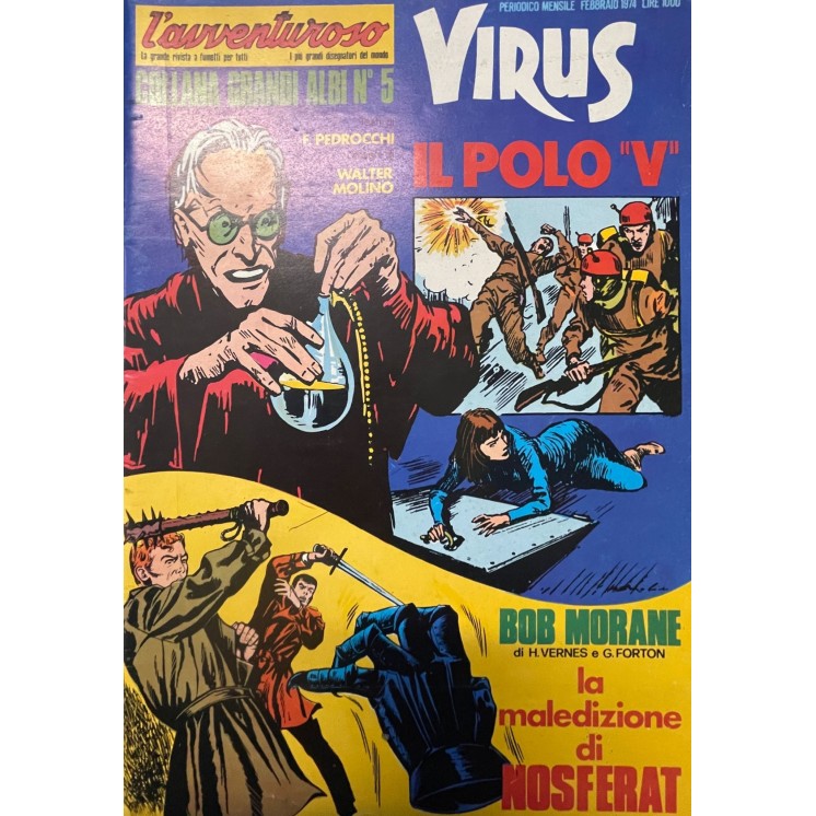 Collana grandi albi l'avventuroso  5 virus il polo V ed. Sole Editore FU02