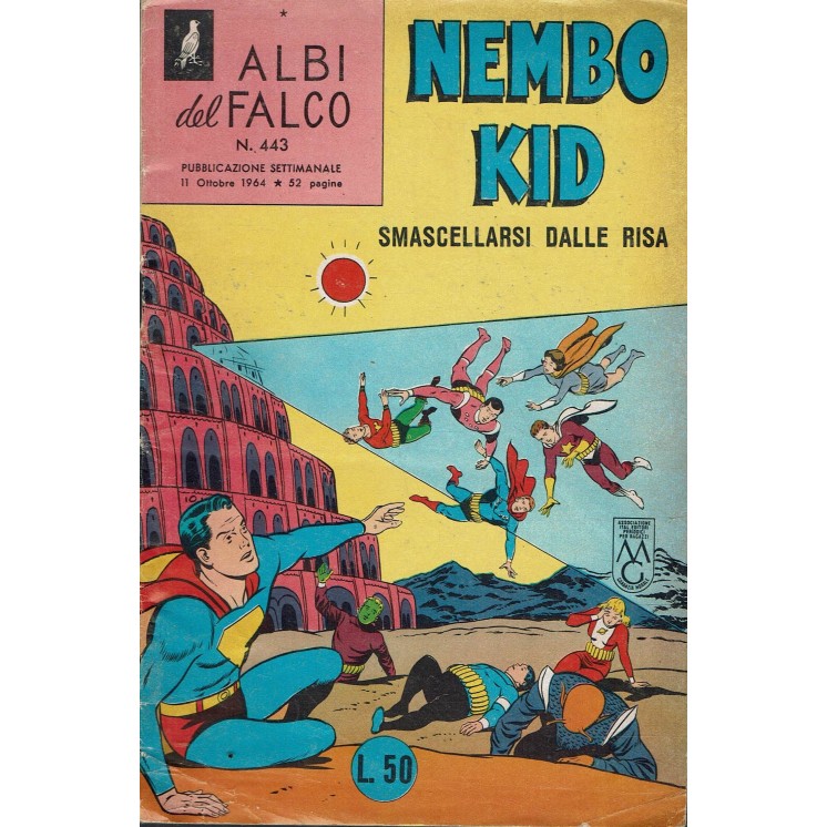 Albi del Falco n. 443 Nembo Kid smascellarsi dalle risa ed. Mondadori FU07 