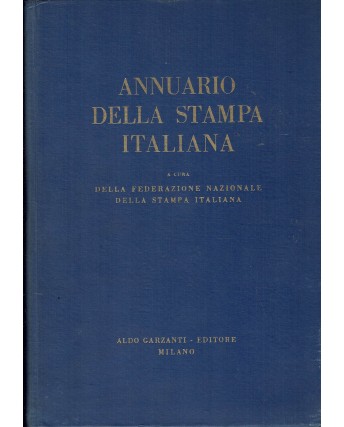 Annuario della stampa italiana ed. Aldo Garzanti A97