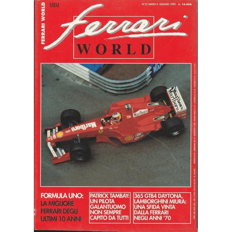 Ferrari World n.57 anno X  Giu 1999 365 GTB4 Daytona Lamborghini Miura R01