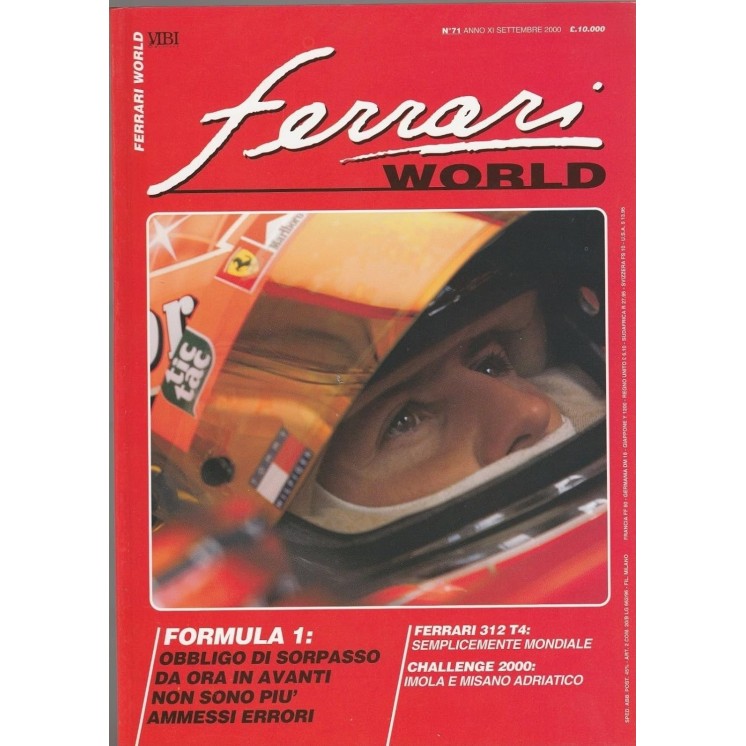 Ferrari World n.71 anno XI Set 2000 Ferr.312 T4 Challenge 2000 R01