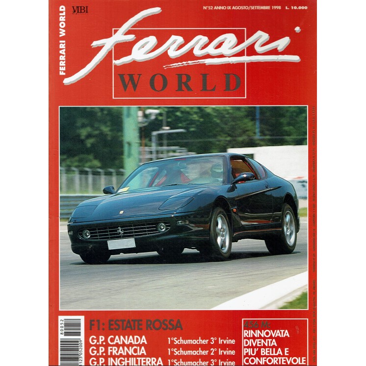 Ferrari World  52 sett. '98 estate rossa ed. Vibi R02