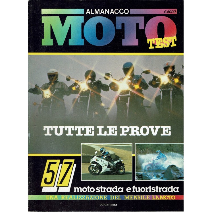 Almanacco Moto Test tutte le prove ed. Edigramma R03