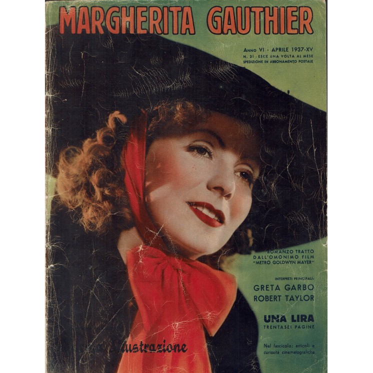 Margherita Gauthier 31 apr. '37 tratto film Metro Goldwyn Mayer ed. Una Lira R03