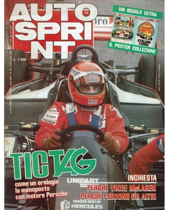 Auto Sprint 16 17/23 apr. '84 tic tag come un orologio ed. Conti R04