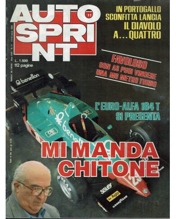 Auto Sprint 11 13/19 mar. '84 mi manda Chitone ed. Conti R04