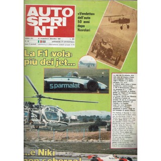 Auto Sprint 48 24 nov/1 dic '81 la F1 vola più dei jet ed. Conti R04