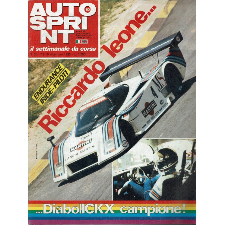 Auto Sprint 50 13/19 dic. '83 Riccardo Leone ed. Conti R04