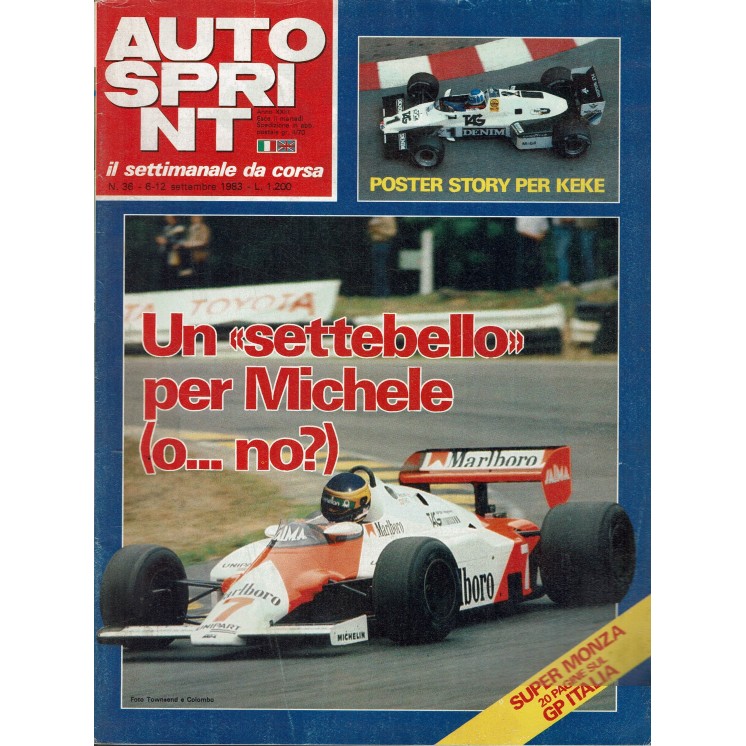 Auto Sprint 36 6/12 sett. '83 un settebello per Michele ed. Conti R04