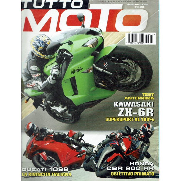 Tutto moto  1/2 feb. 2007 Kawasaki ZX 6R ed. Rusconi R04