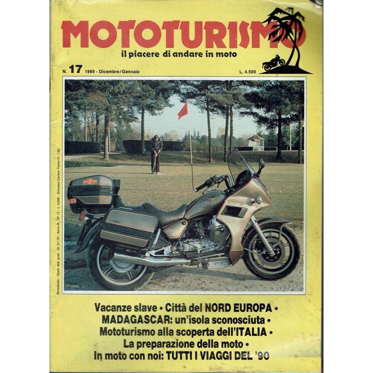 Mototurismo 17 gen. '89 vacanze slave citta Nord Europa ed. Conti R04