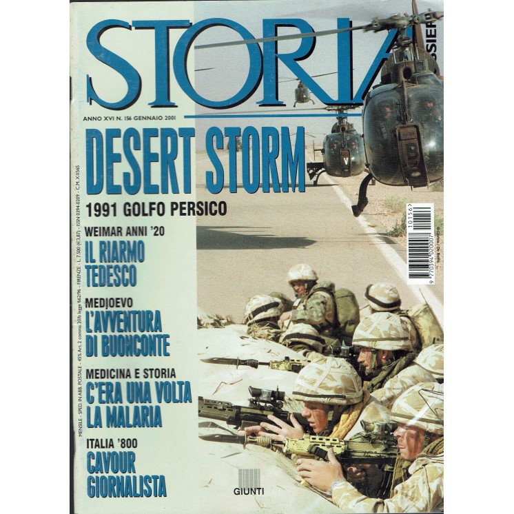 Storia e dossier 156 gen. 2001 desert storm ed. Giunti R04