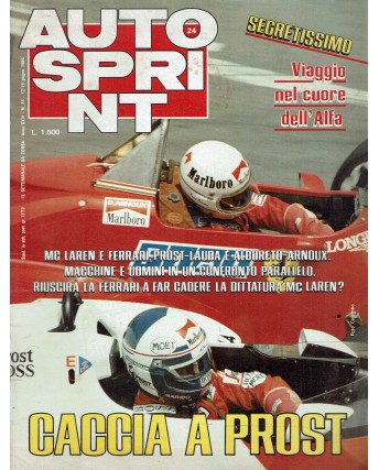 Auto Sprint 24 12/18 giu. '84 caccia a Prost ed. Conti R04