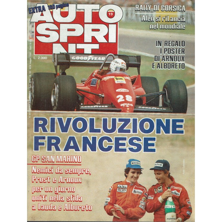 Auto Sprint 19 8/14 mag. '84 rivoluzione francese ed. Conti R04