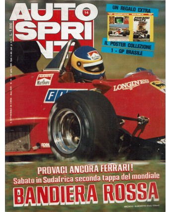 Auto Sprint 14 3/9 apr. '84 bandiera rossa ed. Conti R04