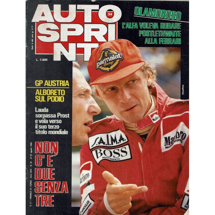 Auto Sprint 34 21/27 ago. '84 non c'è due senza tre ed. Conti R04