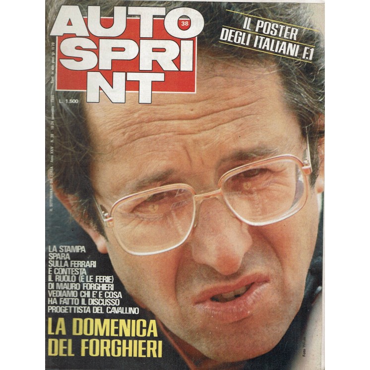Auto Sprint 38 18/24 sett. '84 domenica Forghieri allegato POSTER ed. Conti R04