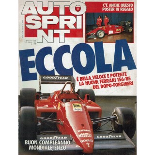 Auto Sprint  8 19/25 feb. '85 eccola bella veloce potente ed. Conti R03