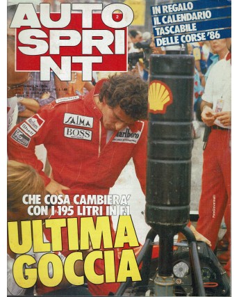 Auto Sprint  2 7/13 gen. '86 ultima goccia ed. Conti R03