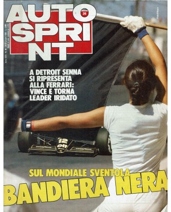 Auto Sprint 26 24/30 giu. '86 sul mondiale sventola bandiera nera ed. Conti R03