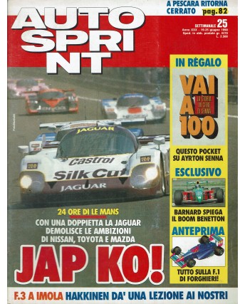 Auto Sprint 25 19/25 giu. '90 24 ore di Le Mans ed. Conti R02