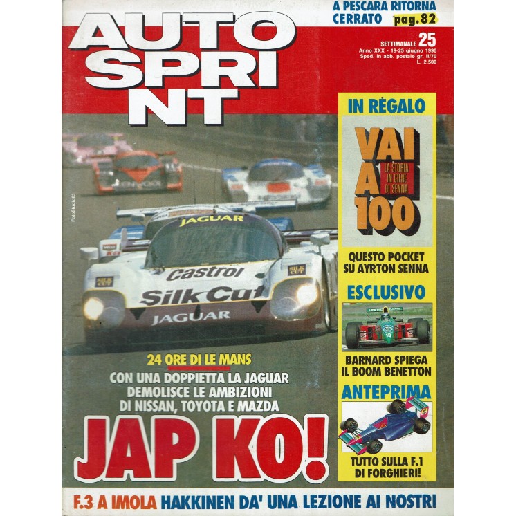 Auto Sprint 25 19/25 giu. '90 24 ore di Le Mans ed. Conti R02