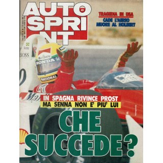 Auto Sprint 40 4/10 ott. '88 Spagna rivince Prost ed. Conti R02