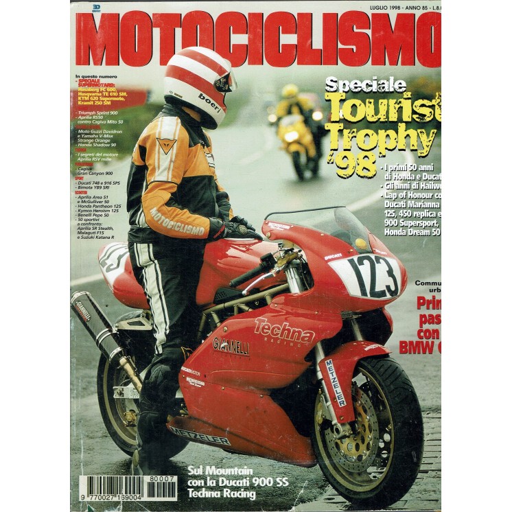 Motociclismo  7 lug. 1998 speciale Tourist Trophy '98 ed. Edisport SPA R07