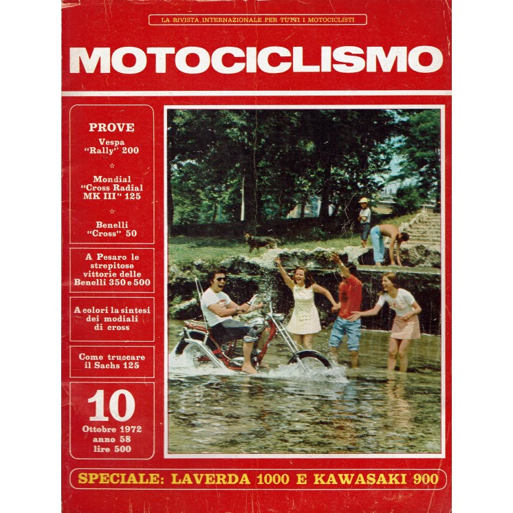 Motociclismo speciale 10 ott. 1972 la Verda 1000 ed. Edisport SPA R07
