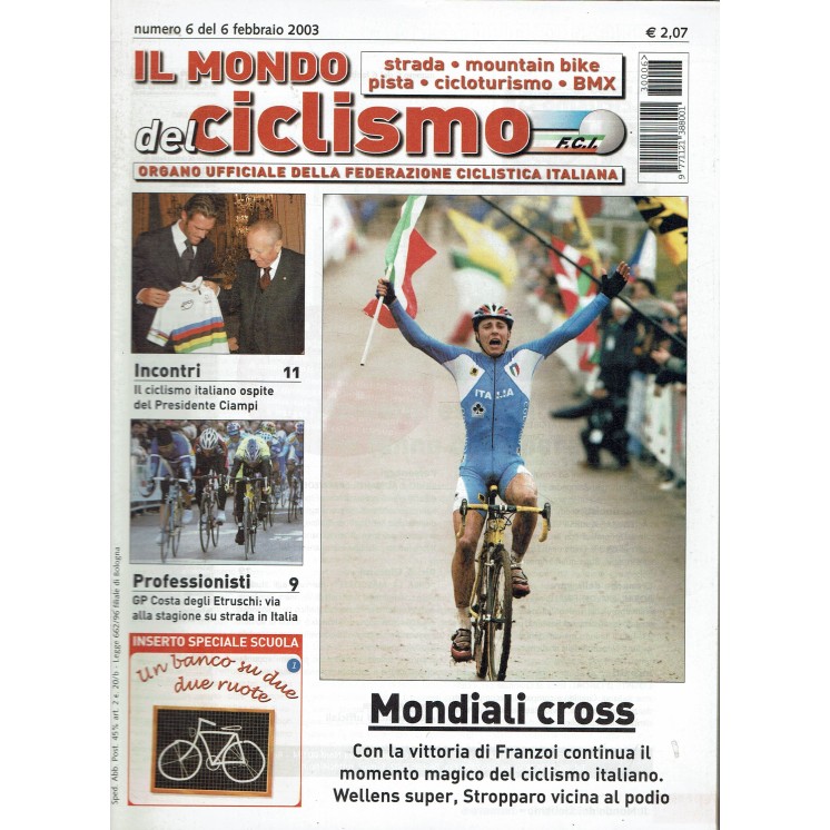 Il mondo del ciclismo   6 feb. 2003 mondiali cross ed. Sporty R08