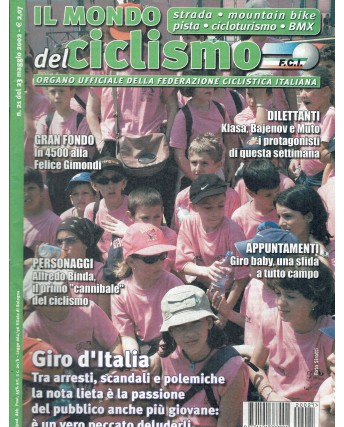 Il mondo del ciclismo  21 mar. 2002 giro d'Italia ed. Sporty R08