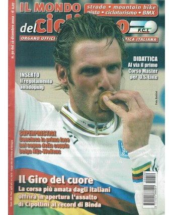 Il mondo del ciclismo  50 dic. 2002 il giro del cuore ed. Sporty R08