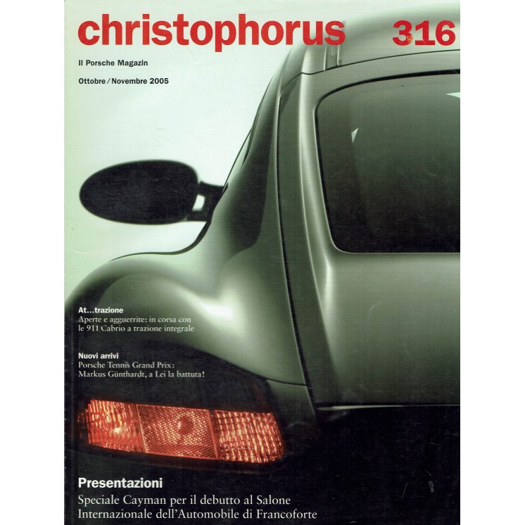 Christophorus il Porsche Magazin 316 nov. 2005 ed. Porsche R08