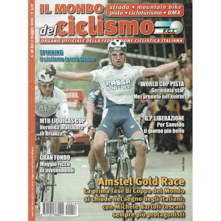 Il mondo del ciclismo  18 mag. 2002 Amstel gold race ed. Sporty R08