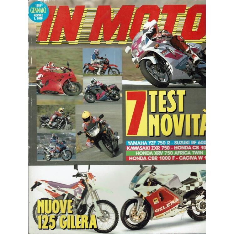In moto   1 gen. 1993 Yamaha YZF 750 R Sozuki RF 600 R ed. Conti R08