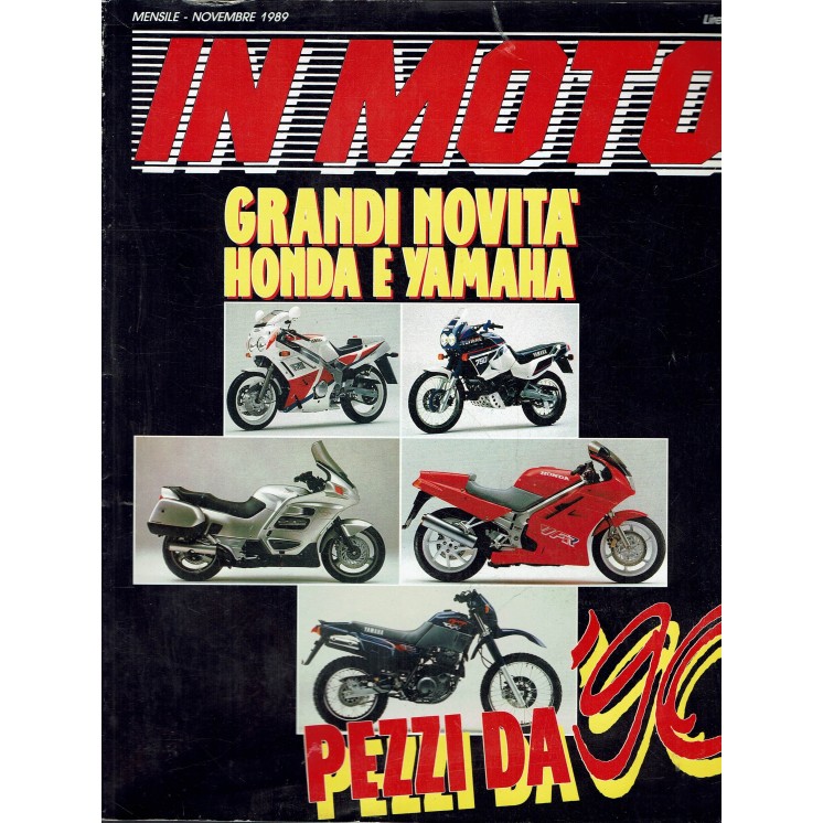In moto  11 nov. 1989 grandi novità Honda e Yamaha ed. Conti R08