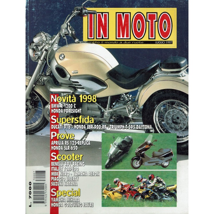 In moto   7 lug. 1997 BMW R 1200 C Honda Foresight ed. Conti R08
