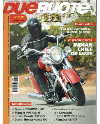 Due ruote  54 ott. 2009 Indian Chief de Luxe ed. Domus R10 