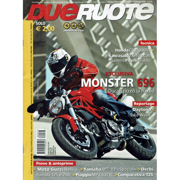 Due ruote  37 mag. 2008 Honda CBR1000RR Kawasaki ZX 10R ed. Domus R10 