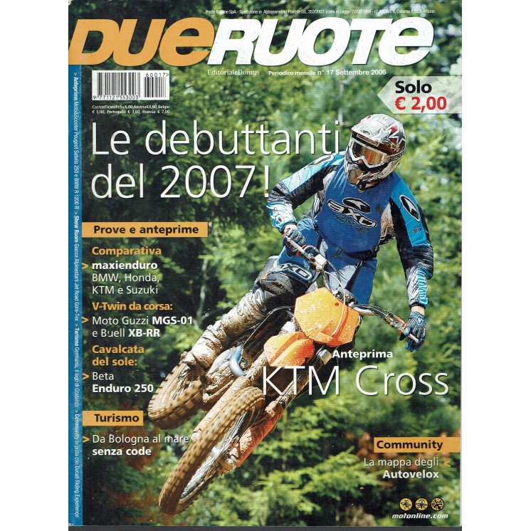Due ruote  17 sett. 2006 Maxienduro BMW Honda KTM Suzuki ed. Domus R10 