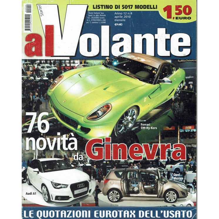 Al volante  4 apr. 2010 Ferrari 599 Hy Kers ed. Unimedia R11
