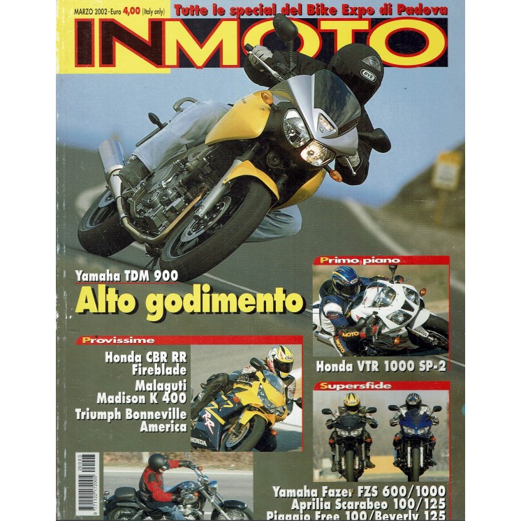 In moto   3 mar. 2002 Yamaha TDM 900 Honda CBR RR ed. Stemax R11