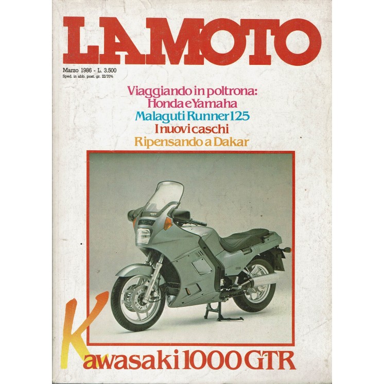 La moto  3 mar. 1986 Honda e Yamaha Kawasaki 1000 GTR ed. Conti R11