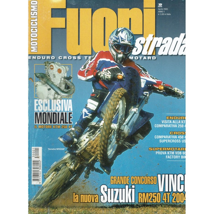 Motociclismo fuori strada  1 apr. 2003 Yamaha WR450F ed. EdiSports R14