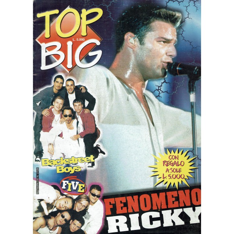 Top big ristampa 27-28 fenomeno Ricky Backstreet Boys con POSTER R14