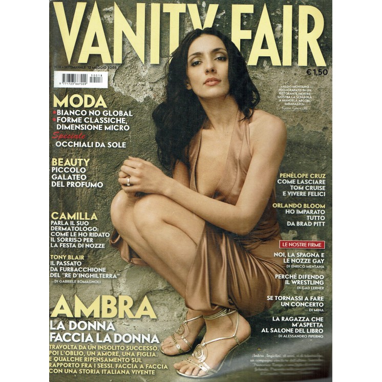 Vanity Fair 18 mag. 2005 Ambra Angiolini Penelope Cruz ed. Condè Nast R14