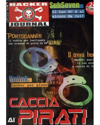 Hacker journal  9 ott. 2002 portscanner caccia ai pirati FF03