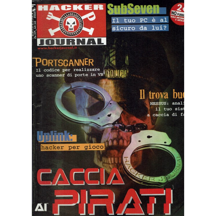 Hacker journal  9 ott. 2002 portscanner caccia ai pirati FF03