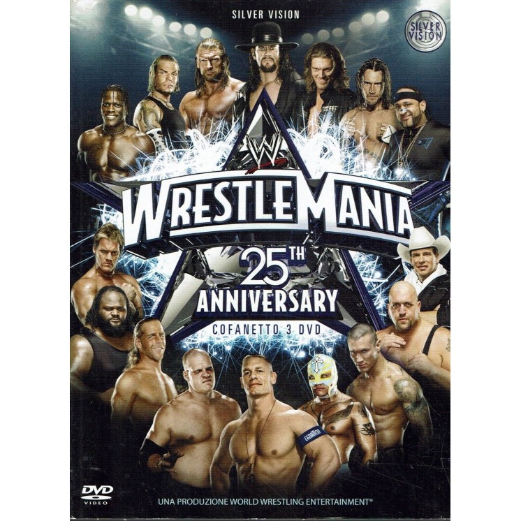 DVD Wrestle mania 25th anniversary cofanetto 3 dvd ITA usato ed. Home Video B46