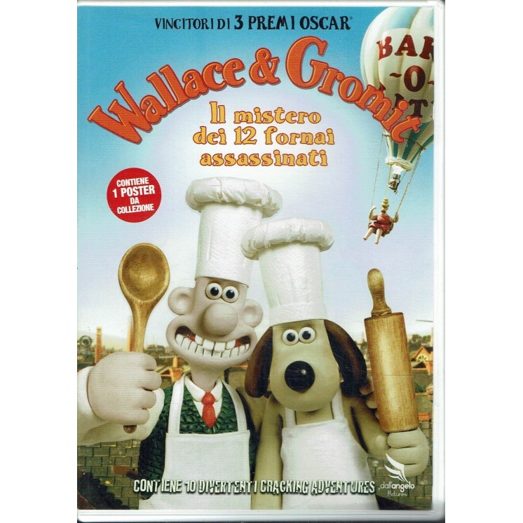 DVD Wallace e Gromit mistero 12 fornai assassinati ITA usato ed. Dall'Angelo B20